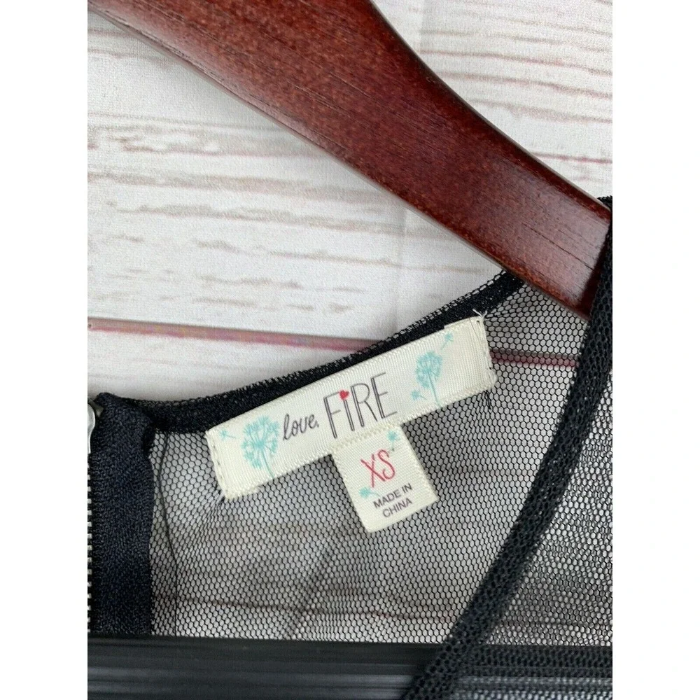 love, Fire sleeveless mini